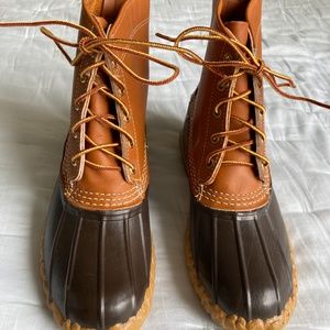 L L Bean Women’s Boots 8” Tan/Brown